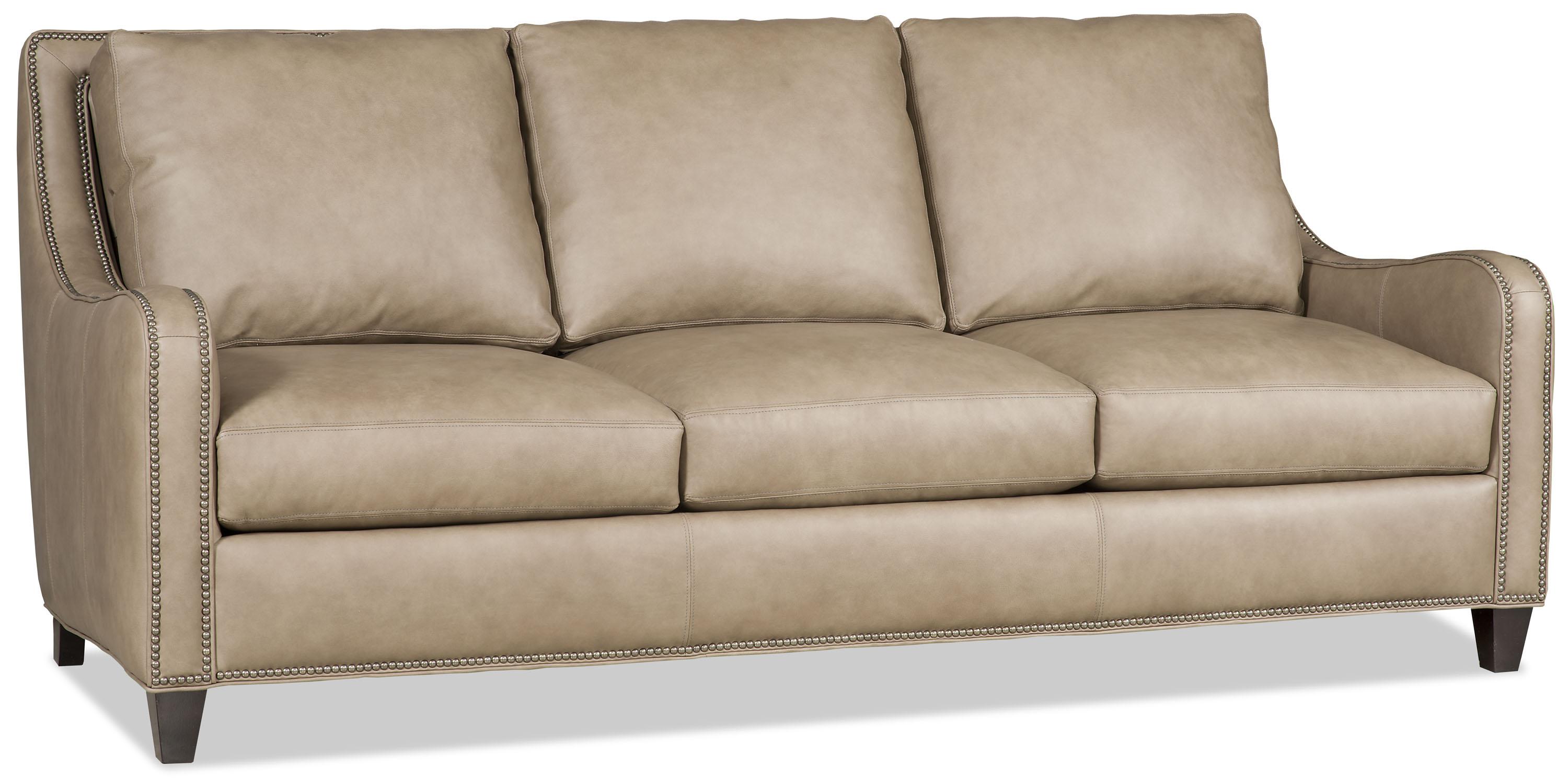 Bradington Young Greco Transitional Sofa with Curved Track Arms and All